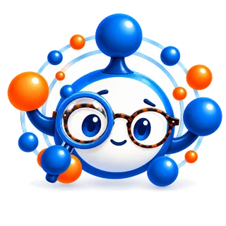 Cyber AI Digest logo: the mascot with glasses, holding a magnifying glass